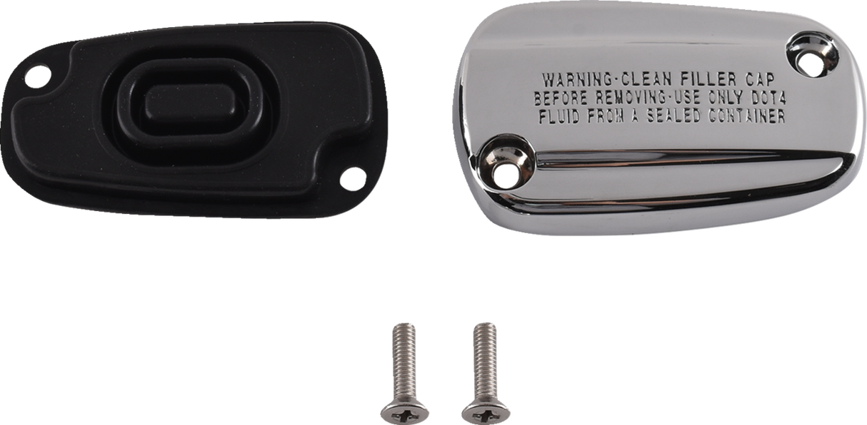 DRAG SPECIALTIES Rear Master Cylinder Cover - M8 Softail - Chrome 78700 - Cycle City Outdoors
