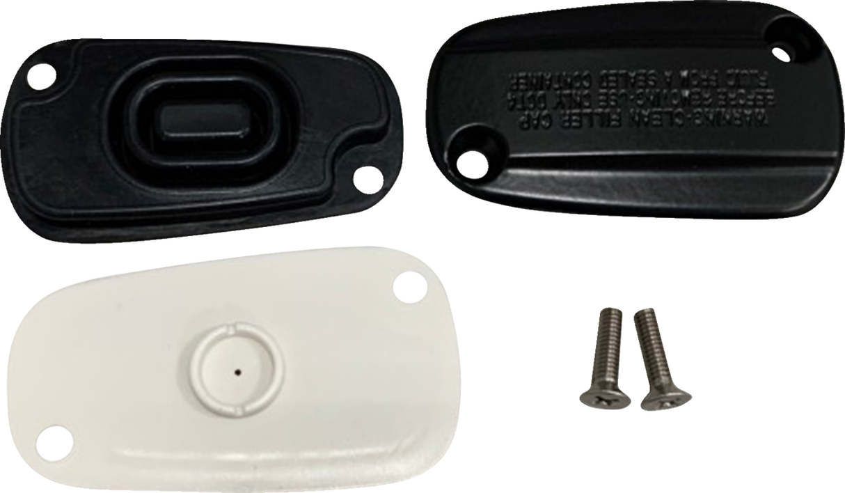 DRAG SPECIALTIES Rear Master Cylinder Cover - M8 Softail - Black 78700B - Cycle City Outdoors