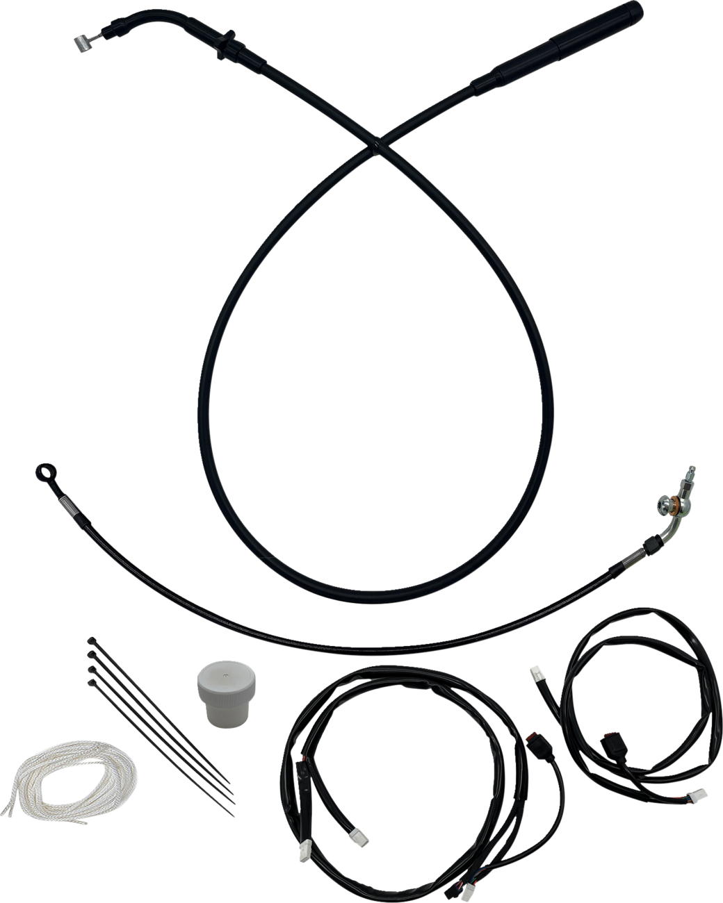 FAT BAGGERS INC. EZ Install Kit - +8" - FLTR/SE - Black 149918-B