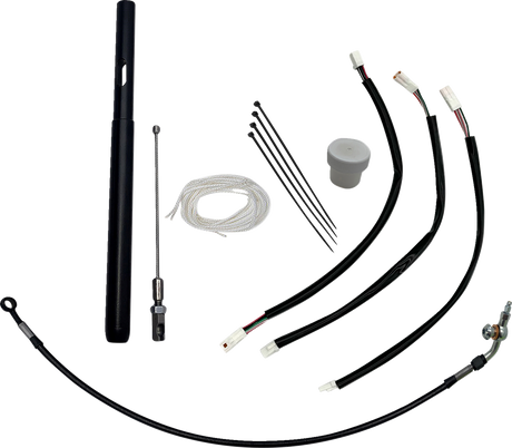 FAT BAGGERS INC. Handlebar Clutch Cable Extension - +6" - Black 139916-B