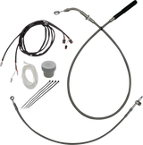 FAT BAGGERS INC. EZ Install Kit - +4" - FLHT, FLHX - Braided 119012