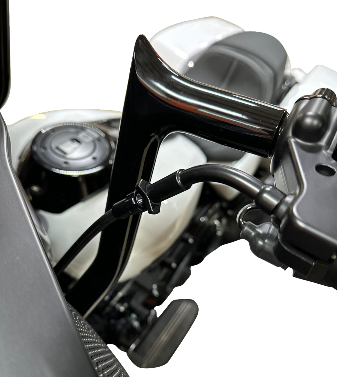 FAT BAGGERS INC. EZ Install Upper Clutch Cable - FLHX/FLTR SE - +4" - Black 108004-B