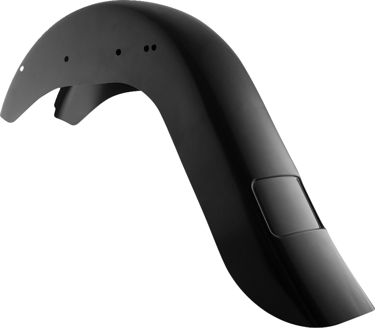 KLOCK WERKS Rear Fender - Vicla Frenched - 9" Extended Rear - Black KWF-02-0311