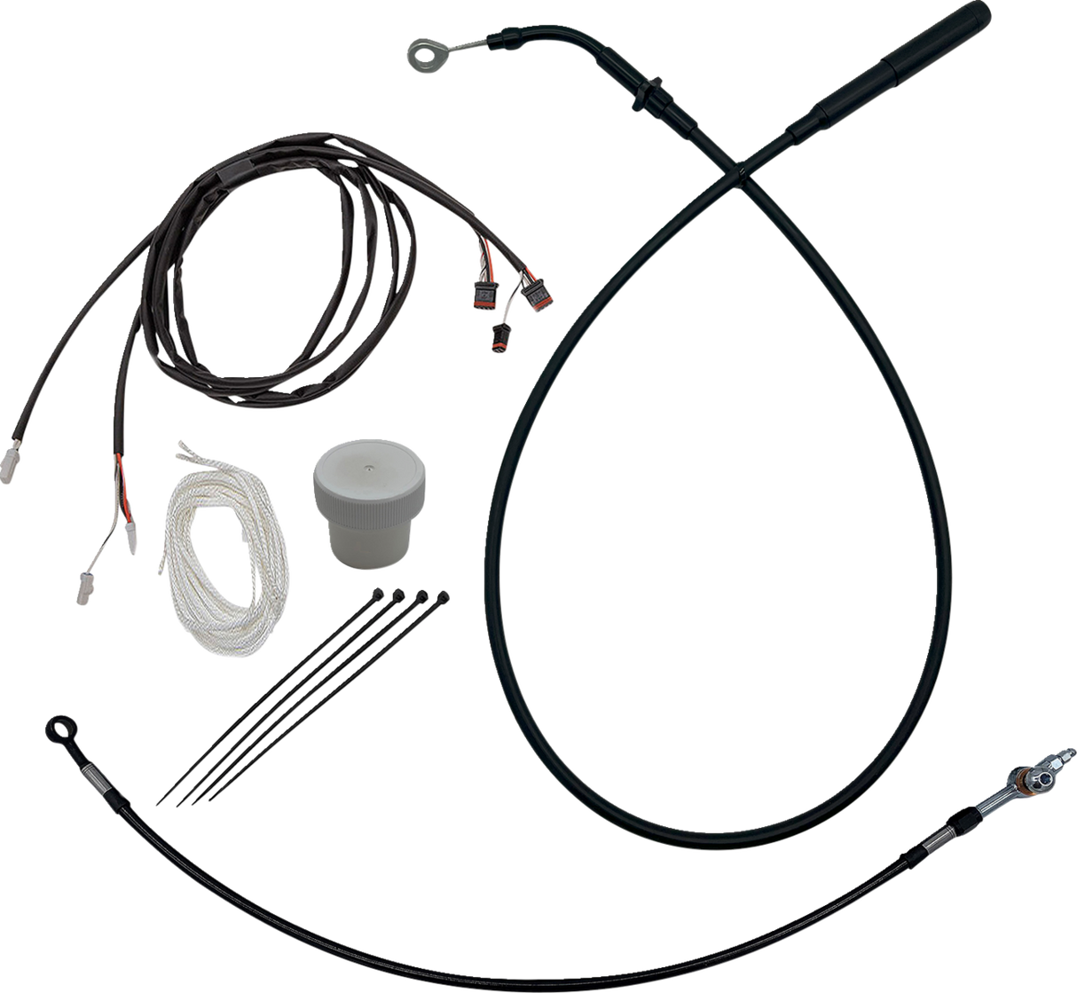 FAT BAGGERS INC. EZ Install Kit - +4" - FLHT, FLHX - Black 119012-B