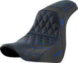 SADDLEMEN Pro Series SDC Performance Seat - w/o Backrest - Blue Stitch - FL/FX '18-'20 SC81829BLU