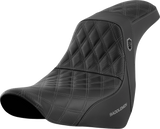 SADDLEMEN Pro Series SDC Performance Seat - w/o Backrest - Gray Stitch - FL/FX '18-'20 SC81829GRE