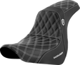 SADDLEMEN Pro Series SDC Performance Seat - w/o Backrest - White Stitch - FL/FX '18-'20 SC81829WHI