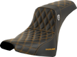 SADDLEMEN Pro Series SDC Performance Seat - w/o Backrest - Gold Stitch - FXBB/FXST '18-'23 SC81830GOL