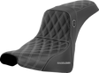 SADDLEMEN Pro Series SDC Performance Seat - w/o Backrest - Silver Stitch - FXBB/FXST '18-'23 SC81830SIL