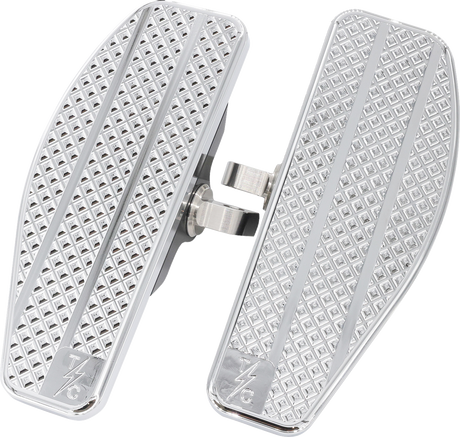 THRASHIN SUPPLY CO. Mini Floorboards - Chrome TSC-2025-3