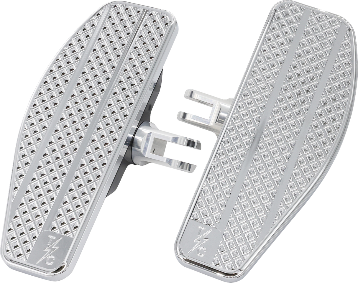 THRASHIN SUPPLY CO. Mini Floorboards - Chrome TSC-2030-3