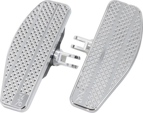 THRASHIN SUPPLY CO. Mini Floorboards - Chrome TSC-2030-3