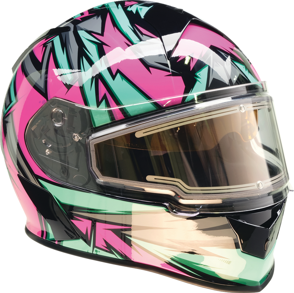 Z1R Warrant Helmet - Neuron - Pink/Teal - 2XL 0101-17216