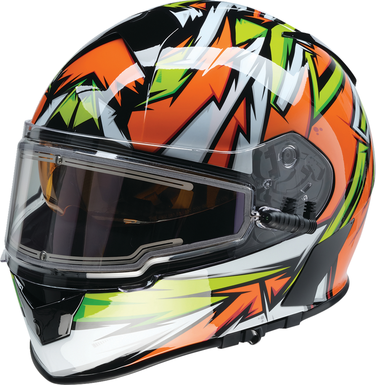 Z1R Warrant Helmet - Neuron - Orange/Green - Large 0101-17226