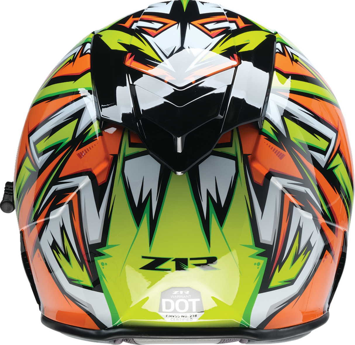 Z1R Warrant Helmet - Neuron - Orange/Green - Large 0101-17226