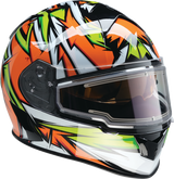 Z1R Warrant Helmet - Neuron - Orange/Green - Medium 0101-17225
