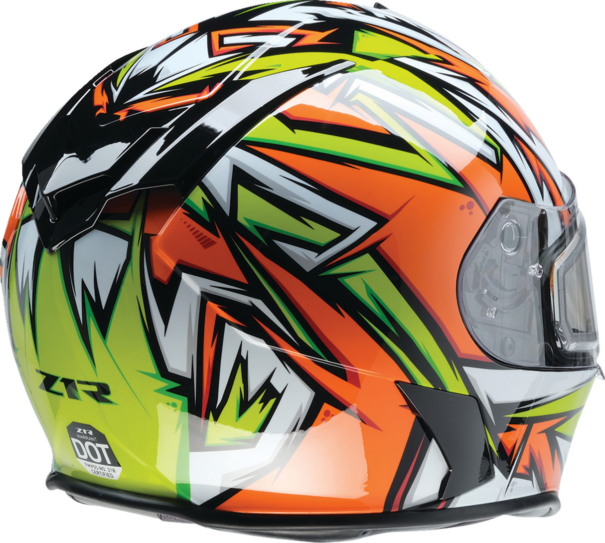 Z1R Warrant Helmet - Neuron - Orange/Green - 2XL 0101-17228