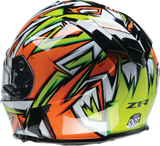 Z1R Warrant Helmet - Neuron - Orange/Green - Medium 0101-17225