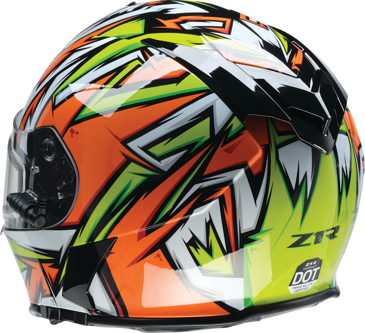 Z1R Warrant Helmet - Neuron - Orange/Green - Large 0101-17226