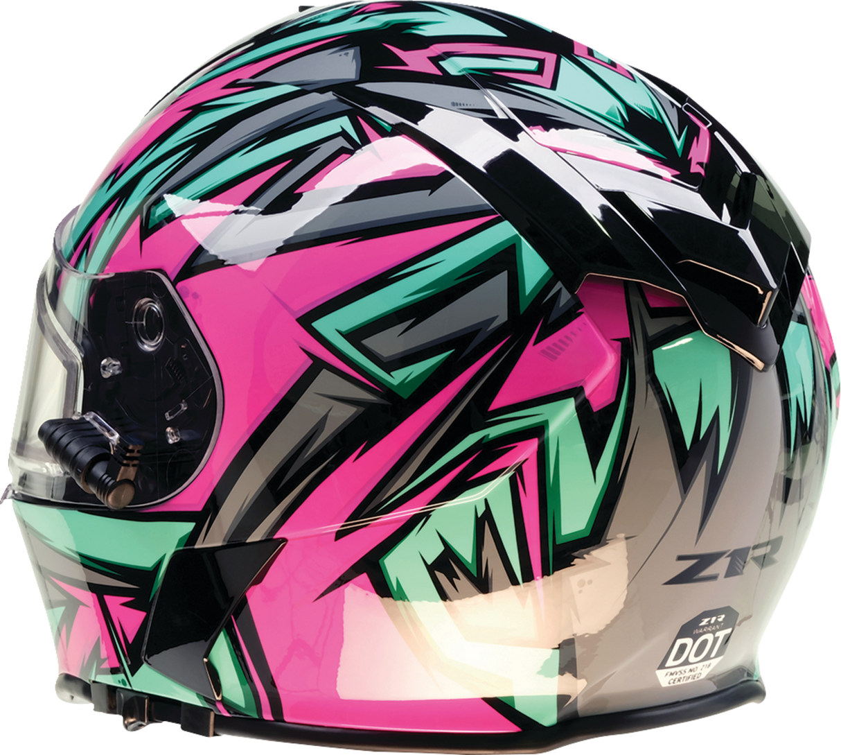Z1R Warrant Helmet - Neuron - Pink/Teal - Large 0101-17214