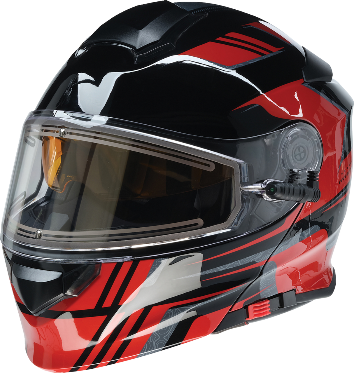 Z1R Solaris Snow Helmet - First Tracks - Black/Red - Part Number 0120-0830