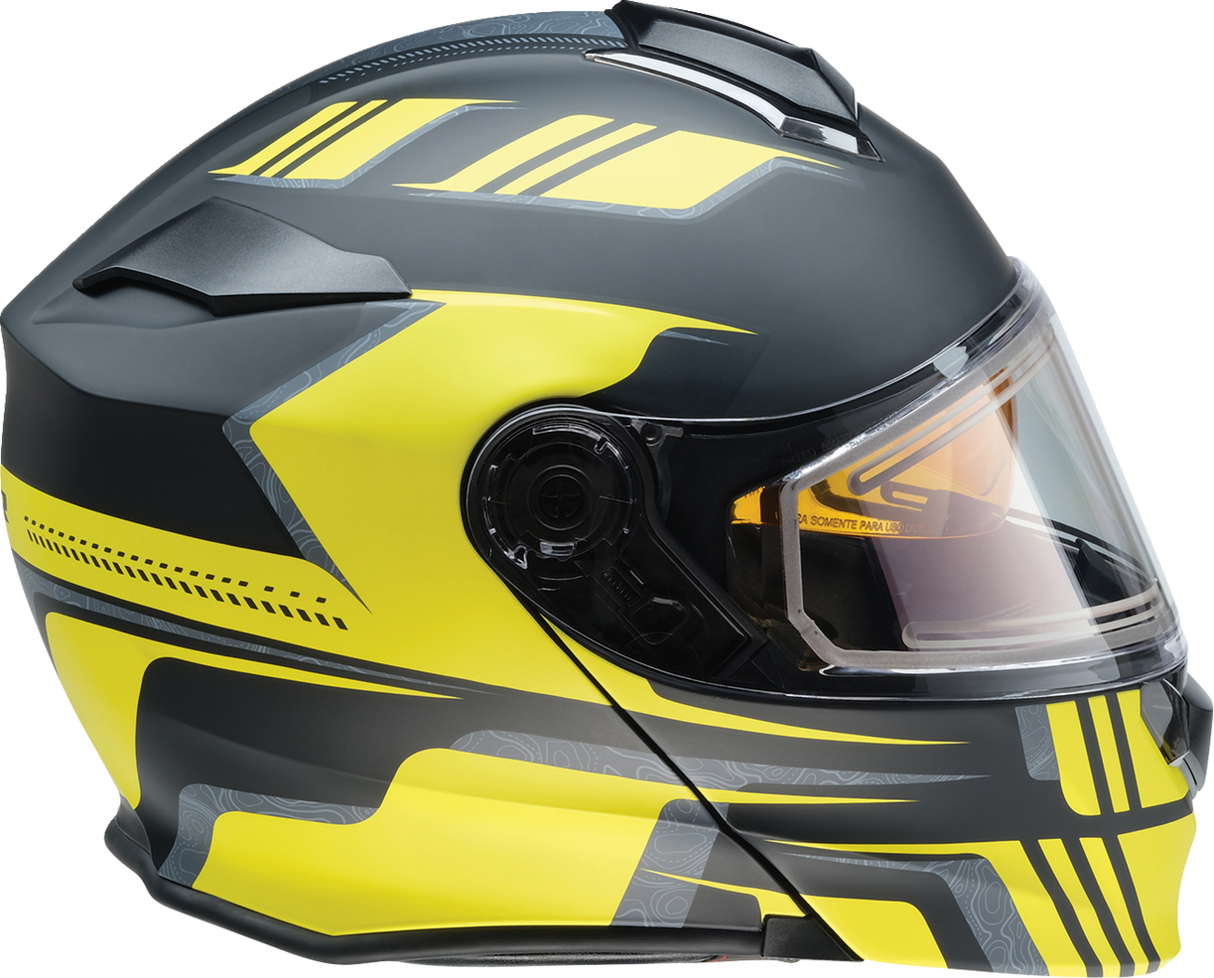 Z1R Solaris Snow Helmet - First Tracks - Black/Hi-Viz - XS - Part Number 0120-0837