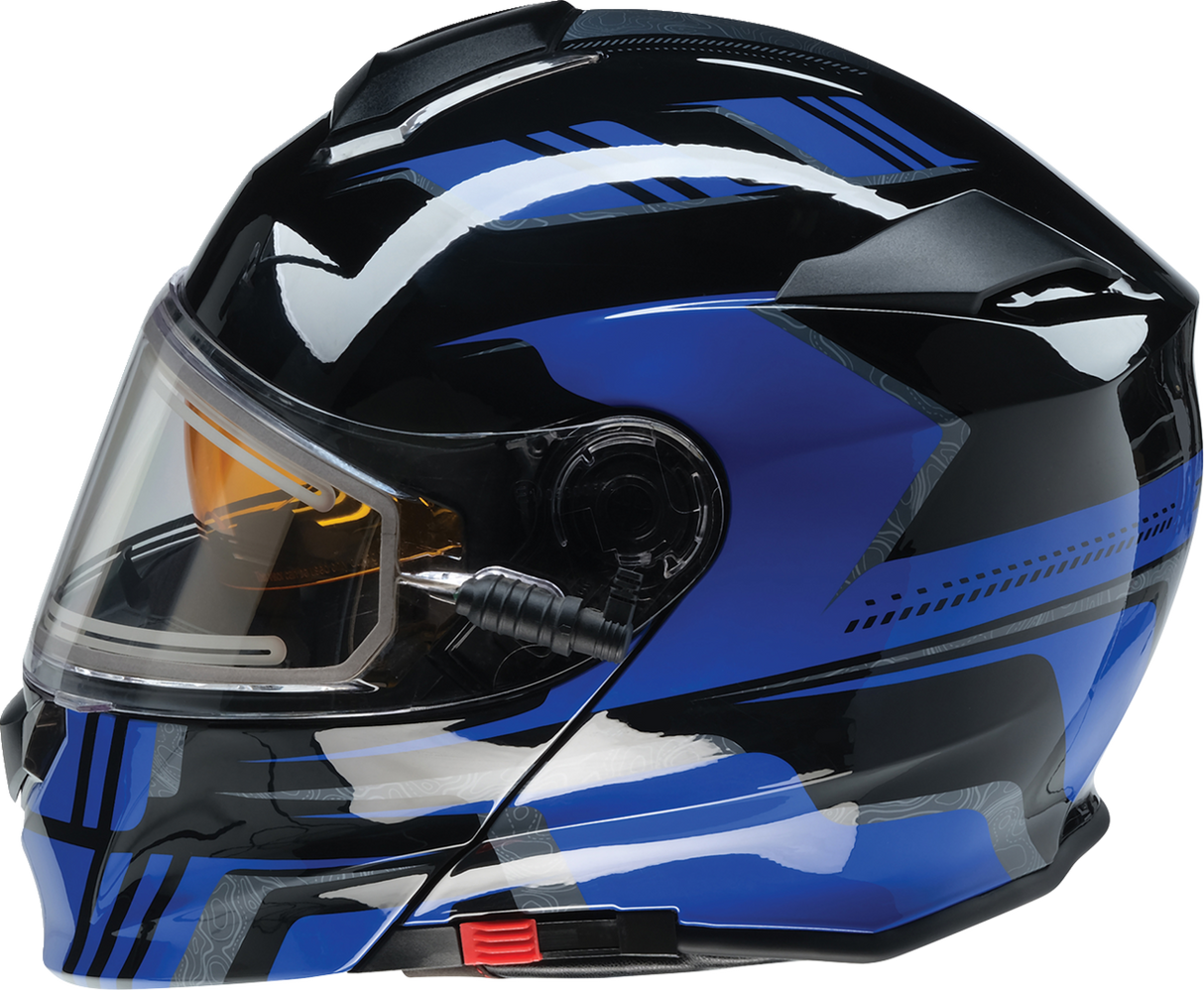 Z1R Solaris Snow Helmet - First Tracks - Black/Blue - XL 0120-0835