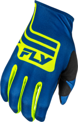 Youth Lite Lancer Gloves Navy/Hi Vis Ys - Cycle City Outdoors