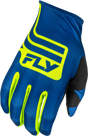 Youth Lite Lancer Gloves Navy/Hi Vis Ys - Cycle City Outdoors