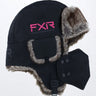 FXR - Trapper Hat Black/Elec Pink