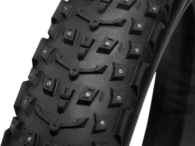 45NRTH Dillinger 5 Studded Fat Bike Tire - 26x4.6 Black | 258 Concave Carbide Aluminum Studs | 120 TPI Tubeless