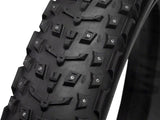 45NRTH Dillinger 5 Studded Fat Bike Tire - 26x4.6 Black | 258 Concave Carbide Aluminum Studs | 120 TPI Tubeless