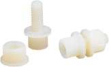 PARTS UNLIMITED License Plate Bolt - 100 Pack - White LP-600