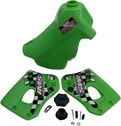 IMS PRODUCTS INC. Large-Capacity Gas Tank - Green - Kawasaki - 3.4 Gallon 113128-G1