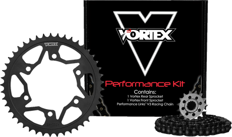 VORTEX CK6421 Chain and Sprocket Kit - WSS - Black - Suzuki GSX-R 1000/R | Street