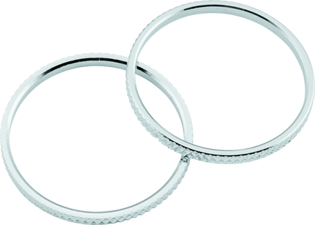 Kuryakyn Knurled Accent Rings Chrome (Pair) - Cycle City Outdoors