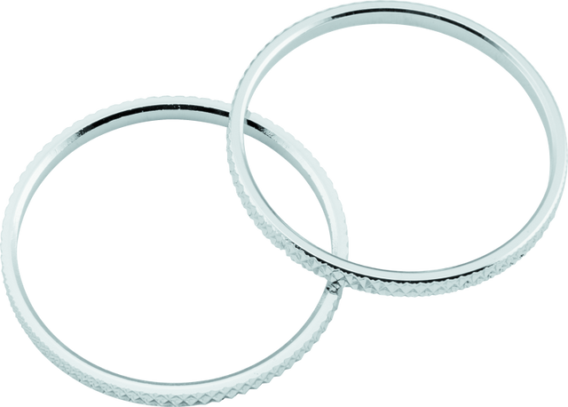 Kuryakyn Knurled Accent Rings Chrome (Pair) - Cycle City Outdoors
