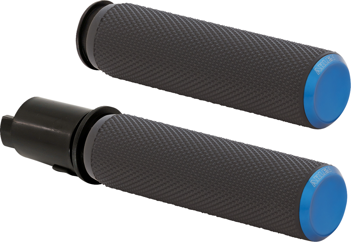 ARLEN NESS Grips - Knurled - TBW - Blue 500-053