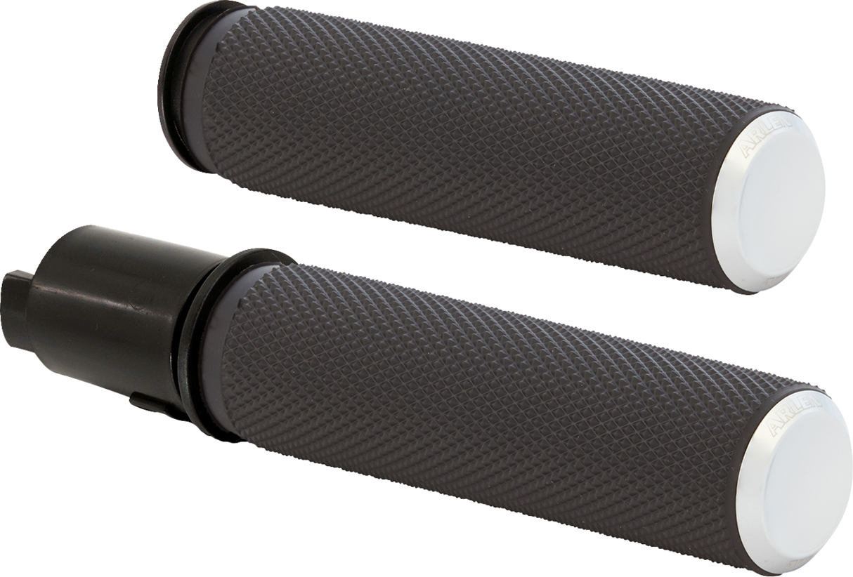 ARLEN NESS Grips - Knurled - TBW - Chrome 500-051