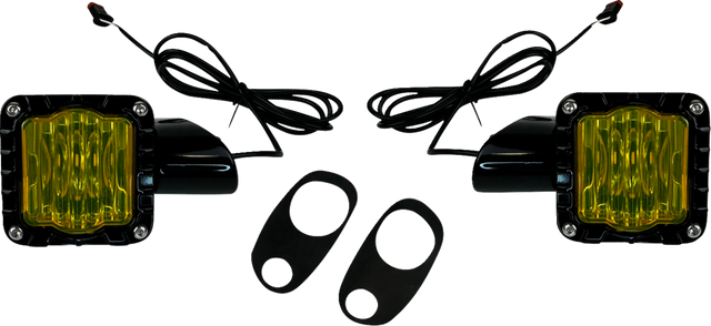 CUSTOM DYNAMICS LED Turn Signals - Black -Yellow Lens - Road Glide SD-RG-FT-YB