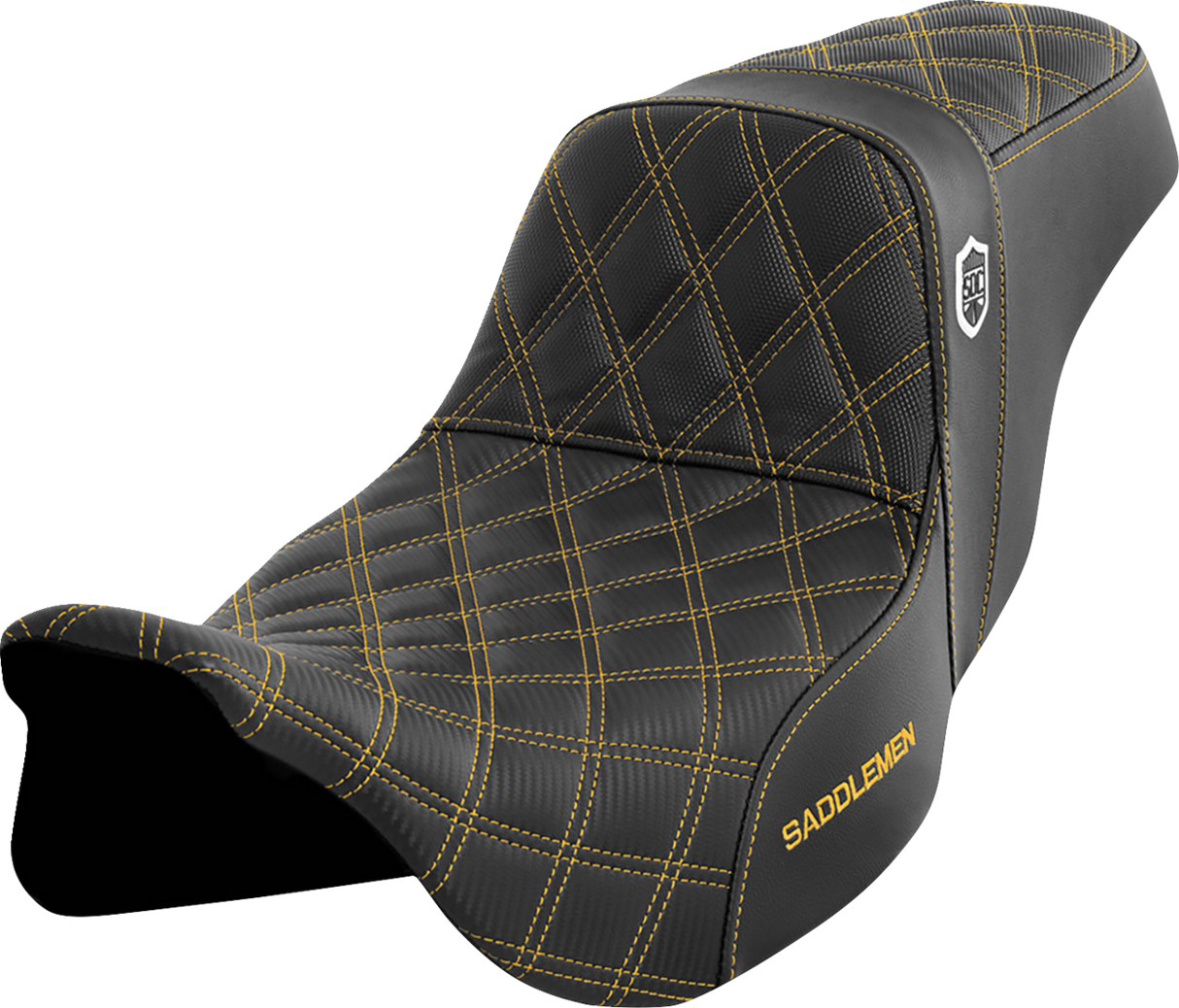 SADDLEMEN Pro Series SDC Performance Seat - SC80807GOL - Gold Stitch - FLH/FLT '08-'23
