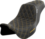 SADDLEMEN Pro Series SDC Performance Seat - SC80807GOL - Gold Stitch - FLH/FLT '08-'23