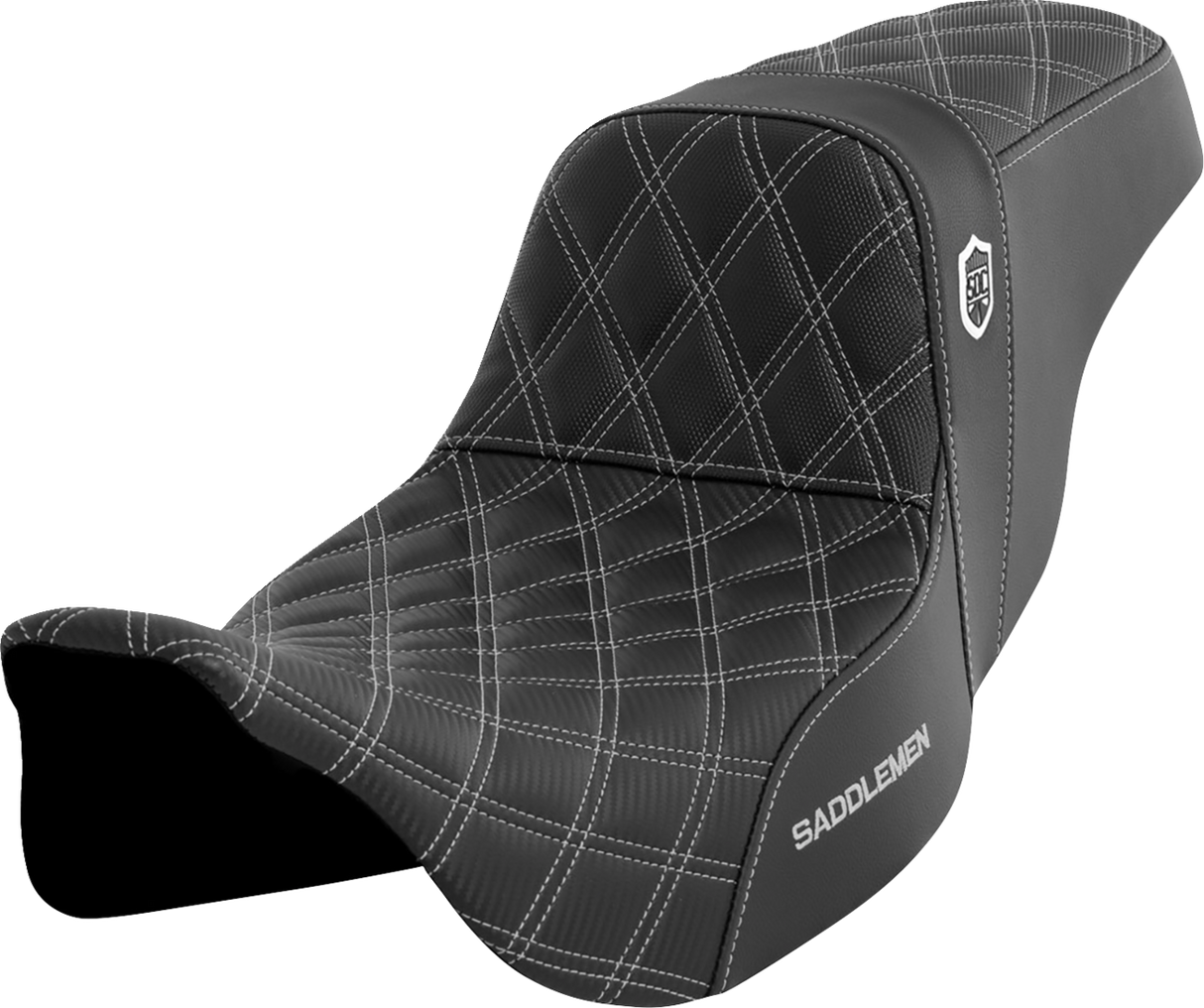 SADDLEMEN Pro Series SDC Performance Seat - Silver Stitch - FLH/FLT '08-'23 SC80807SIL