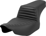 SADDLEMEN Step-Up Seat - Tuck-n'-Roll - Black - Extended Reach - Street Glide/Road Glide 823-07E-171
