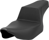 SADDLEMEN Step-Up Seat - Gripper Lumbar - Black - Extended Reach - Street Glide/Road Glide 823-07E-174