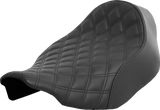 SADDLEMEN Renegade Solo Seat - Lattice Stitched - Black - FLT/FLH '23-'24 823-07-002LS