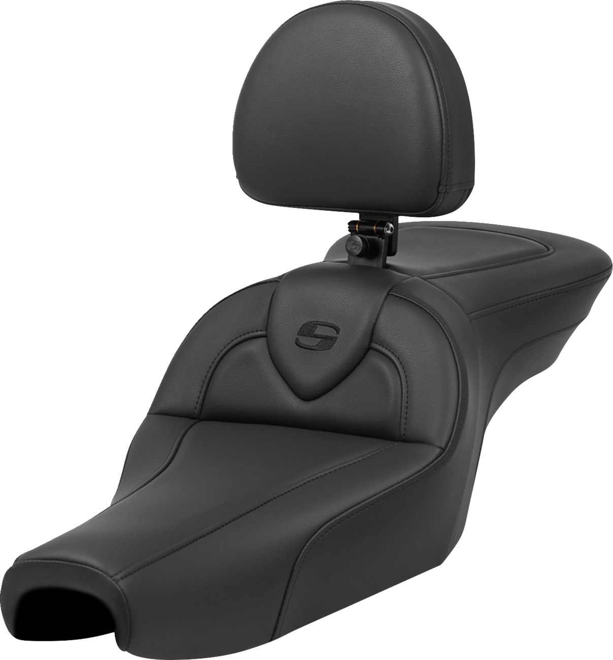 SADDLEMEN Roadsofa* Seat - with Backrest - Black - XL '04-'22 807-11-187BR