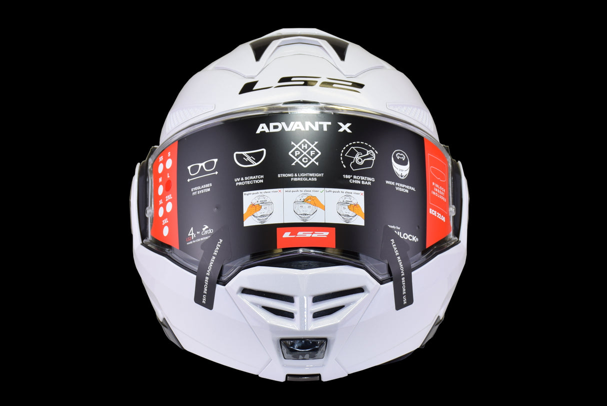 LS2 - Advant X Modular Helmet - Gloss White
