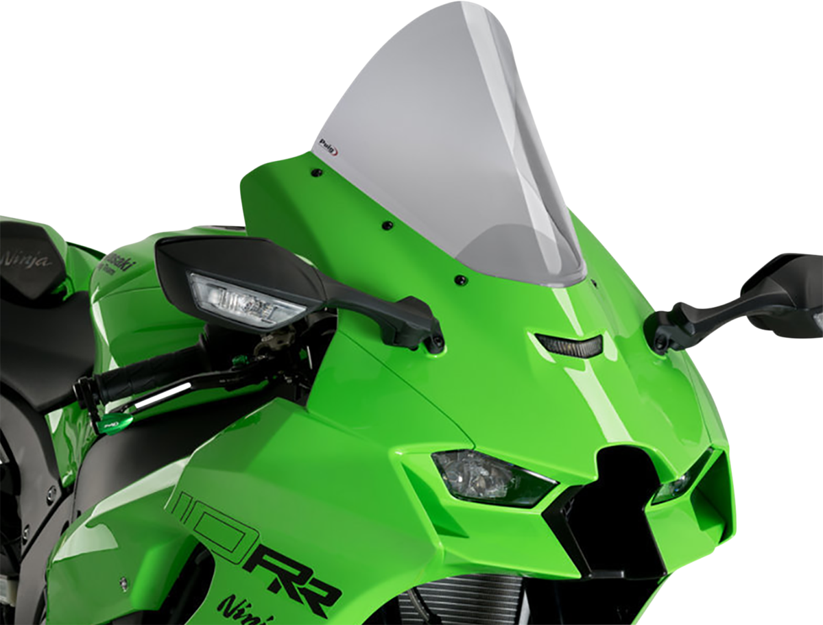 Puig Hi-Tech Parts 20540H Race Windscreen - 12-1/2" - Smoke - Ninja ZX-10R | Street