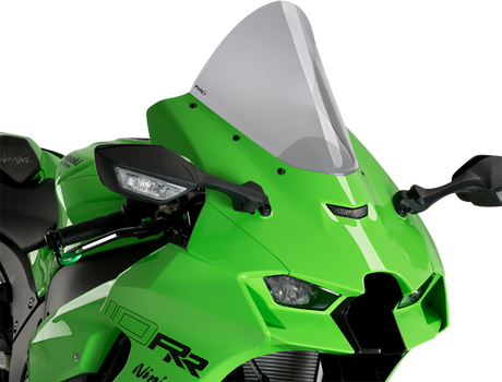 Puig Hi-Tech Parts 20540H Race Windscreen - 12-1/2" - Smoke - Ninja ZX-10R | Street